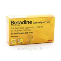 Betadine Dermique 10 % S Appl Cut En Récipient Unidose 10unid/5ml à Pessac