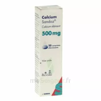 Calcium Sandoz 500 Mg, Comprimé Effervescent à Pessac