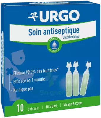 Urgo Soins Solution Antiseptique Chlorhexidine 0,2% B/12 à Pessac